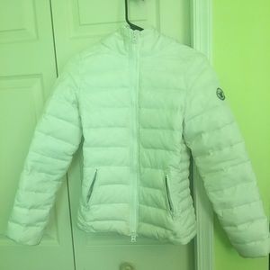 White puffy coat